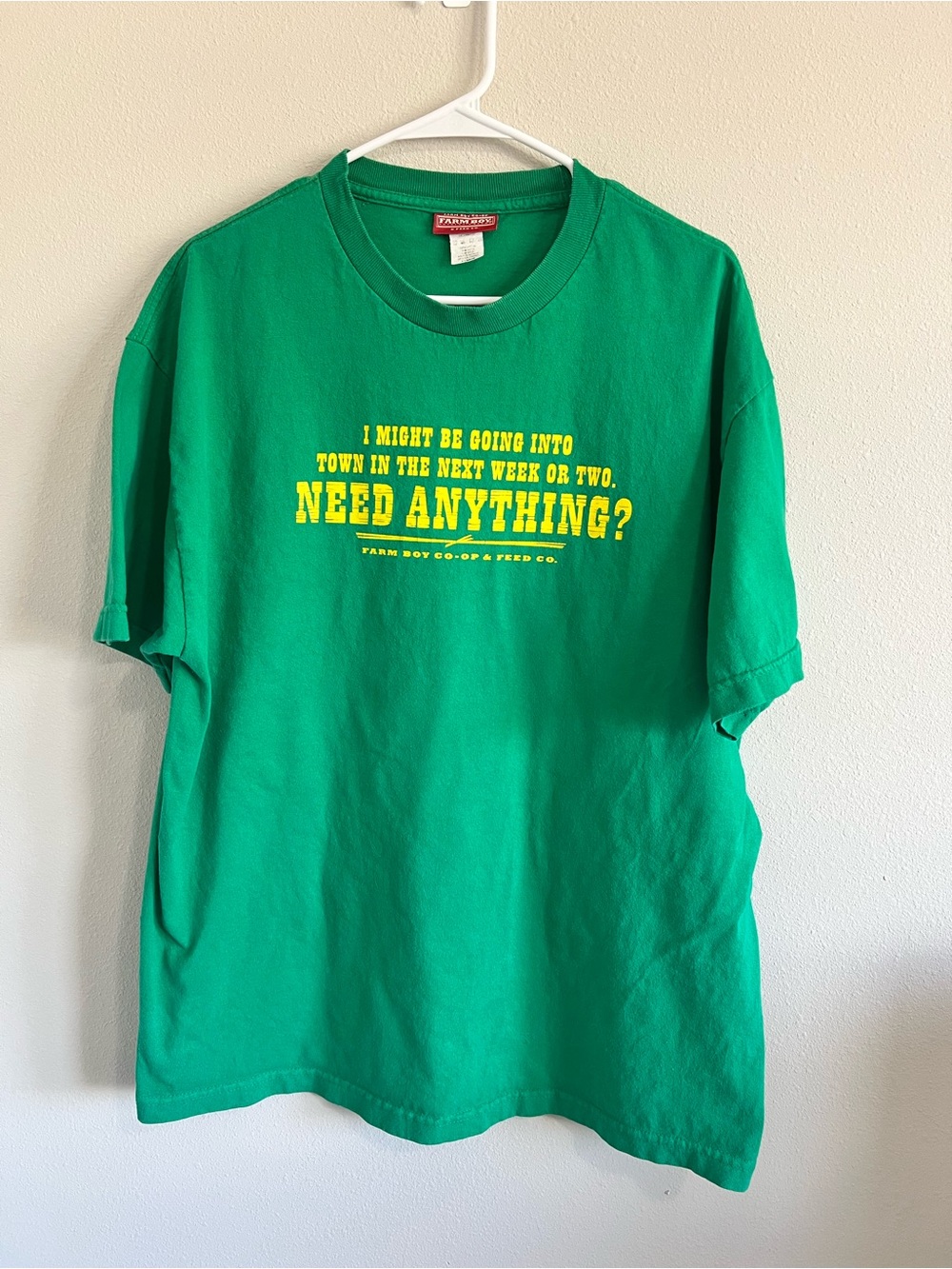 Green Graphic Kids' Tee with Yellow Print